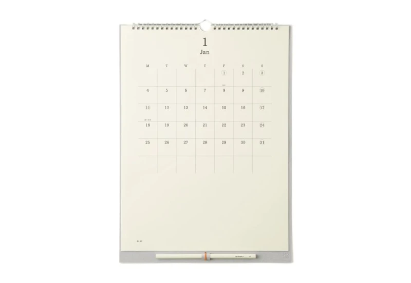 MD Paper Wall Calendar - Kalendarz ścienny 2027 + ołówek NOTEKA.jpg