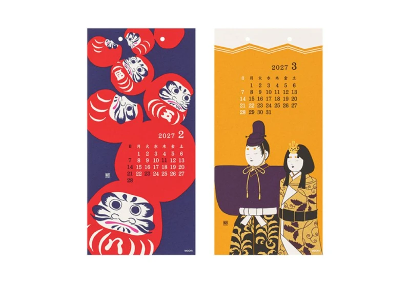 Midori Calendar Wall-Hanging Echizen Washi Tradycje Sezonowe 2027 NOTEKA (3).jpg