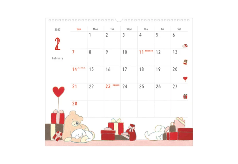 Midori Calendar Wall-Hanging (L) - Kalendarz Ścienny 2027 Pies NOTEKA (3).png