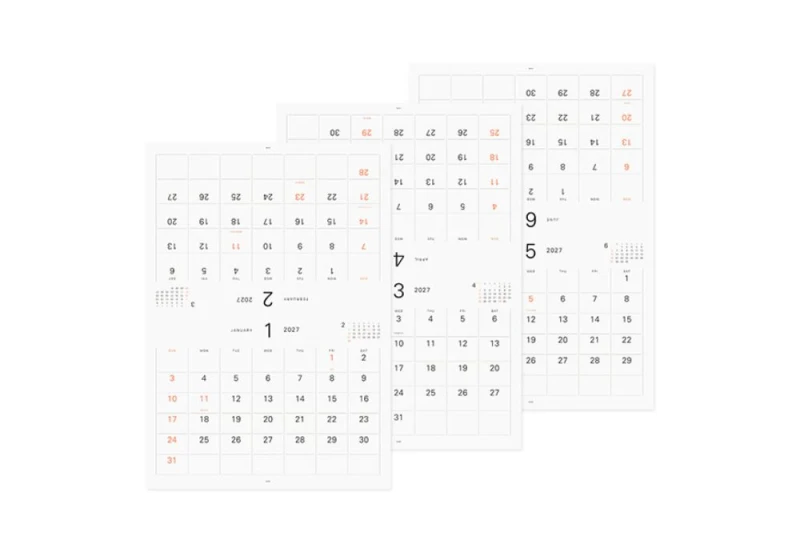 Midori Hanger Calendar - Kalendarz ścienny na wieszaku 2027 NOTEKA (3).jpg