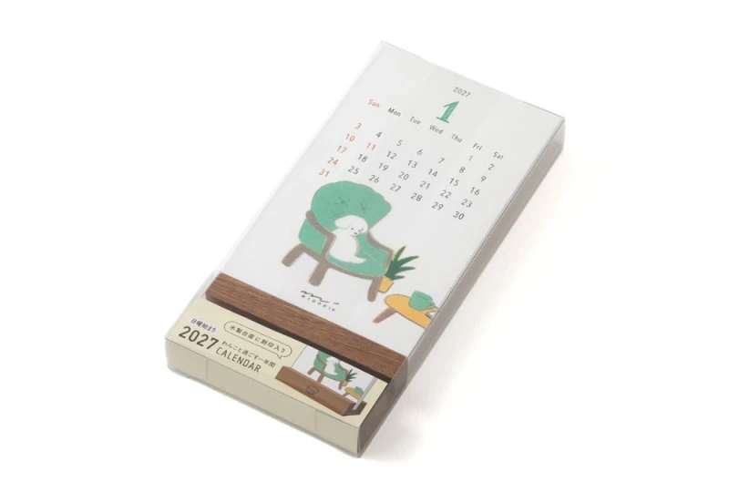 Midori Stand Calendar Dog 2027 kalendarz NOTEKA (2).jpg
