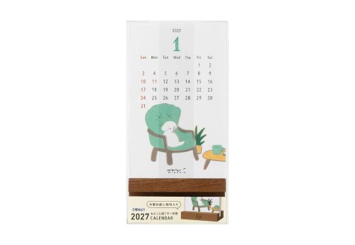 Midori Stand Calendar Dog 2027 kalendarz NOTEKA.jpg