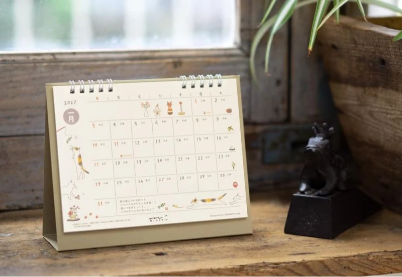 Midori Calendar Ring M 2027 kalendarz NOTEKA (6).jpg