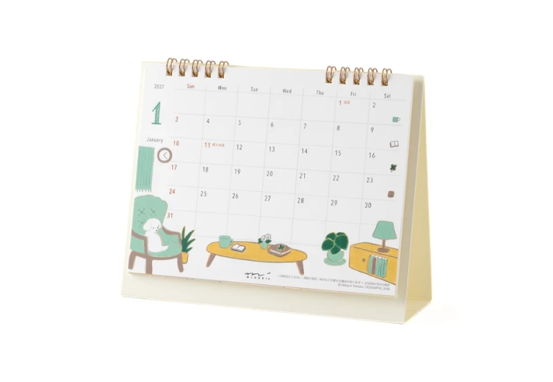 Midori Calendar Ring M Dog 2027 kalendarz NOTEKA (2).png