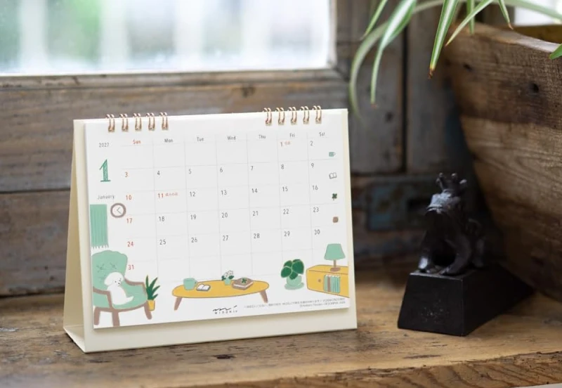Midori Calendar Ring M Dog 2027 kalendarz NOTEKA (5).png
