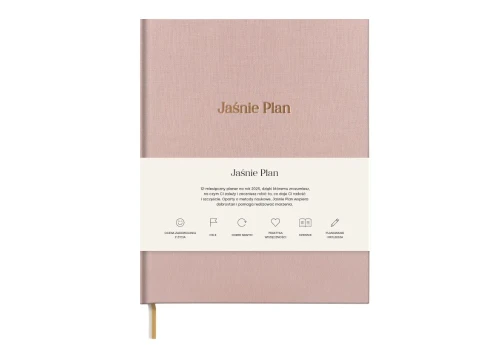 Jaśnie Plan Planner Jasnoróżowy Baby Pink