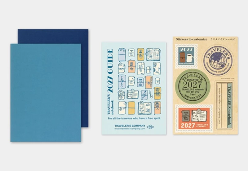 Traveler's Notebook Wkład do notatnika (Passport Size) - Kalendarz tygodniowy 2027 noteka (2).jpg