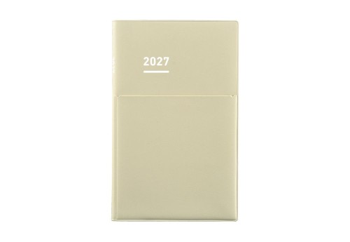 Kokuyo Jibun Techo Biz Kalendarz tygodniowy beige A5 Slim 2027 noteka.jpg