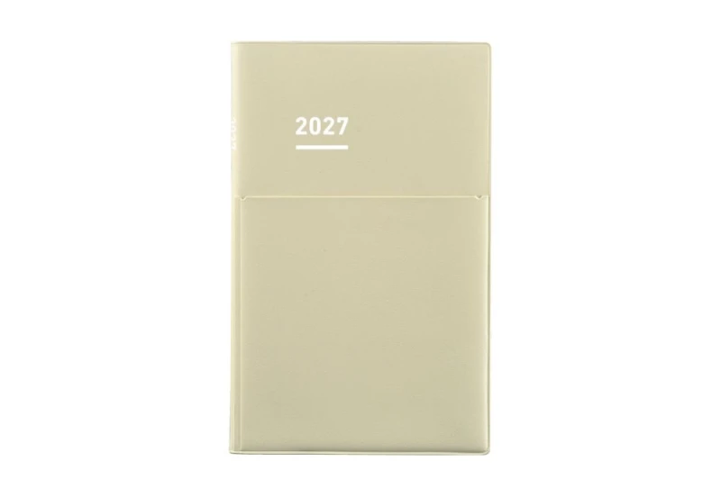 Kokuyo Jibun Techo Biz Kalendarz tygodniowy beige A5 Slim 2027 noteka.jpg