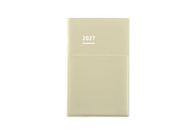Kokuyo Jibun Techo Biz Kalendarz tygodniowy b6 Slim beige 2027 noteka.jpg