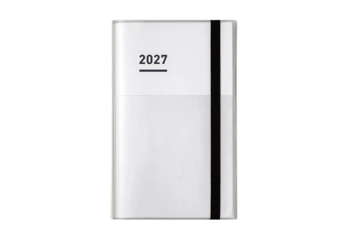 Kokuyo Jibun Techo First Kit Kalendarz tygodniowy A5 Slim 2027 Biały - układ pionowy