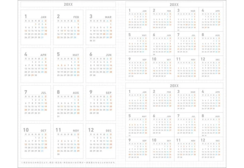 Kokuyo Jibun Techo Kalendarz tygodniowy Firstkit a5 slim 2027 noteka (3).jpg
