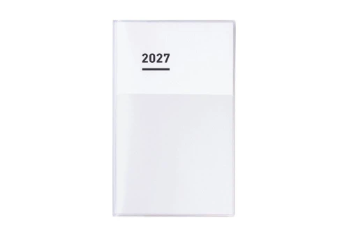Kokuyo Jibun Techo Diary Kalendarz tygodniowy A5 Slim 2027 Biały - układ pionowy