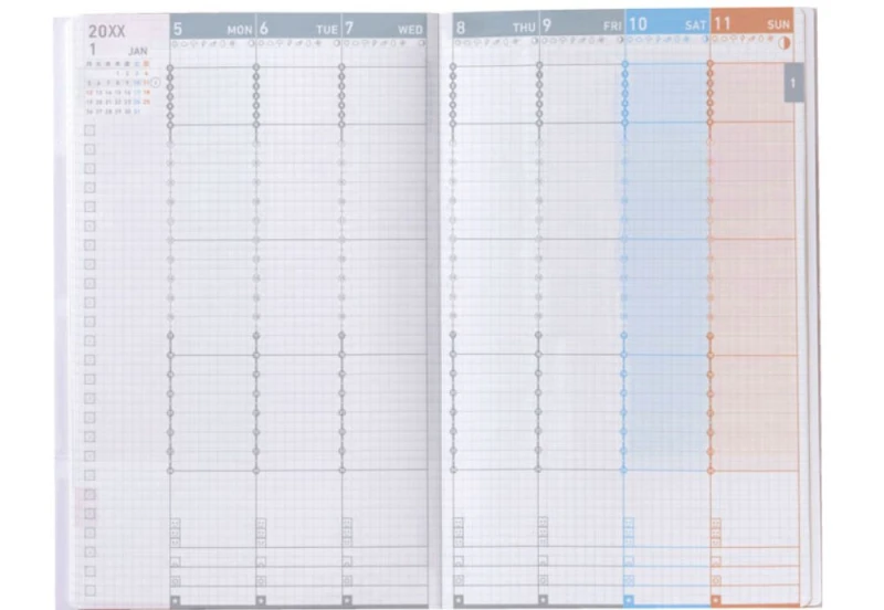Kokuyo Jibun Techo Kalendarz tygodniowy diary a5 slim 2027 noteka (23).jpg