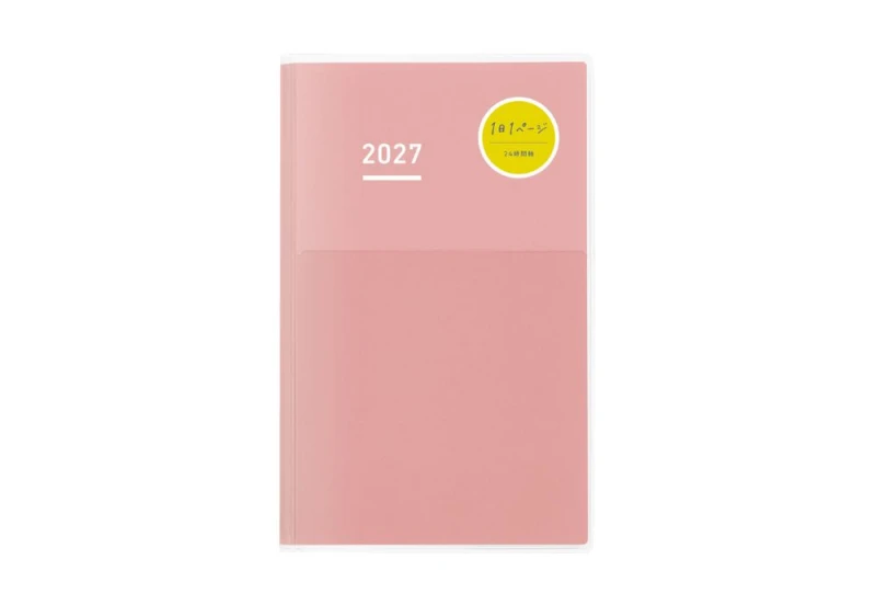 Kokuyo Jibun Techo Kalendarz dzienny a5 slim pink 2027 noteka.jpg