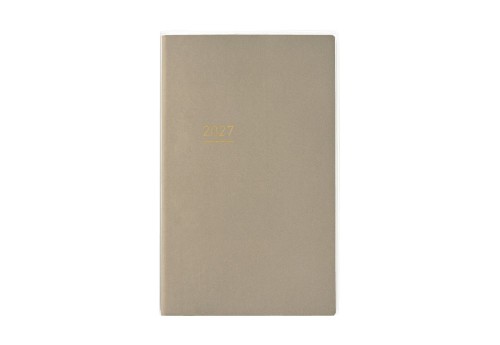 Kokuyo Jibun Techo Kalendarz tygodniowy lite a5 slim beige 2027 noteka.jpg