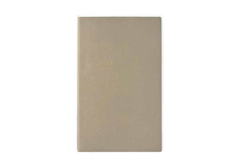 Kokuyo Jibun Techo Kalendarz tygodniowy lite a5 slim beige 2027 noteka.jpg