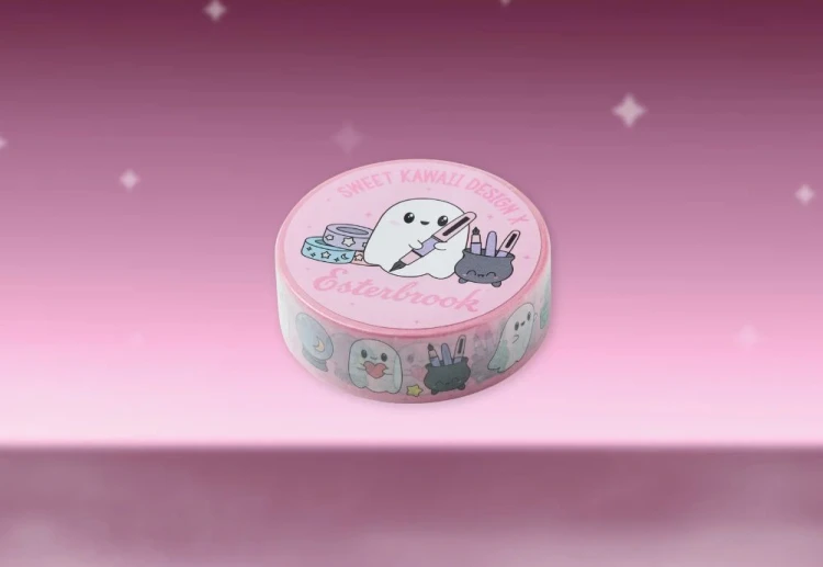 Esterbrook Pastel Halloween Pink Ghosts noteka.jpg