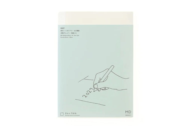 MD Product Notebook Diary thin a5 Kalendarz miesięczny 2027 noteka.jpg