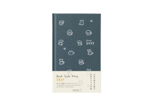 Midori Kalendarz Tygodniowy Book Style Diary B6 2027 Pies Granat noteka.jpg