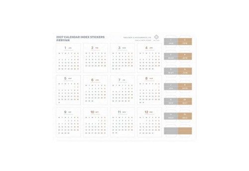 Take a Note Calendar Sticker Naklejki Kalendarzowe 2027 noteka.jpg